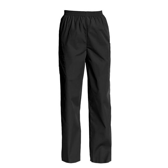 Women's Elastic Waist Cargo Scrub Pants