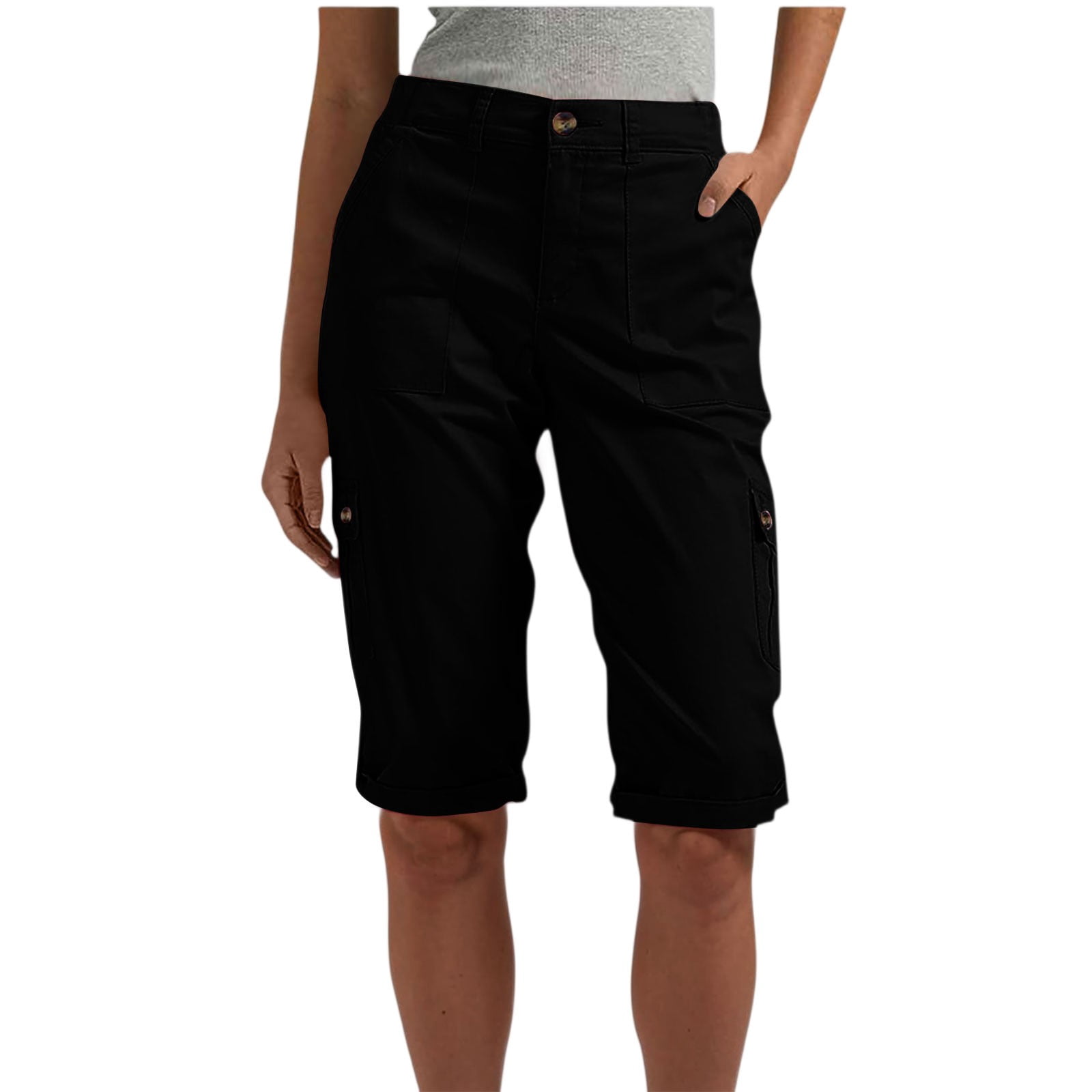 Splendid Women's Elastic Waist Cargo Pant - Relaxed Fit With Tapered Leg & Belt - View #2
