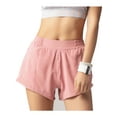thumbnail image 1 of Women's Elastic Waist Casual Running Shorts with Pockets, Pink, Medium, 1 of 6