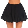 thumbnail image 1 of Women's Elastic Waist Pleated Layer Ruffle Flowy A Line Short Skirt Casual Floral Printed Flared Minis Skirt Gifts, 1 of 9
