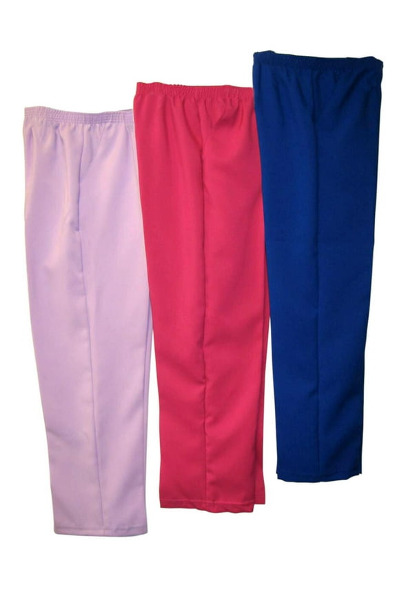 Women's Elastic Waist Pull-On Gabardine Pants