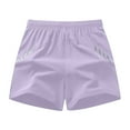 thumbnail image 1 of Women's Elastic Waist Quick Dry Shorts - Loose Fit, Sports/Casual, High Waist - S-XXXXXL, 1 of 3