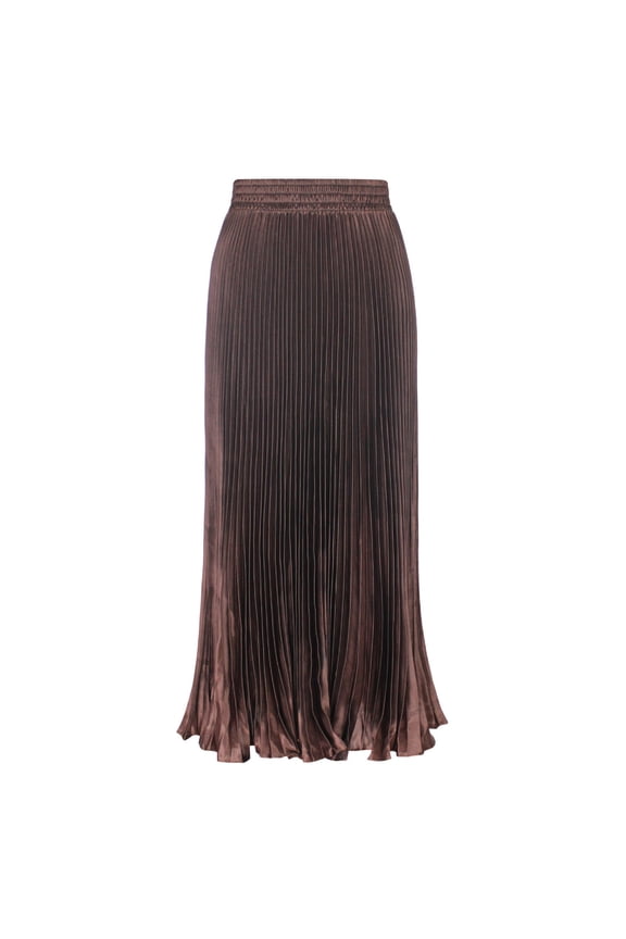 Women's Elastic Waist Satin Metallic Pleated Long Swing Skirt Knit Skirt Swimsuit Skirt Girls Skirts Girls Skirt Leggings Midi Skirts for Women Skirt Hangers Chiffon Skirt Yoga Skirt Western Skirts