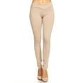 thumbnail image 1 of Women's Elastic Waist Solid Basic Jeggings Stretch Pants, 1 of 4