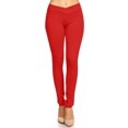 thumbnail image 1 of Women's Elastic Waist Solid Basic Jeggings Stretch Pants, 1 of 4