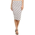 thumbnail image 1 of Women's Elastic Waist Stretch Midi Office Pencil Skirt S-XL, 1 of 4