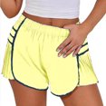 thumbnail image 1 of Women's Elastic Waist Workout Gym Shorts Running Pleated Athletic Quick Dry Tennis Shorts, 1 of 2