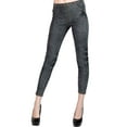 thumbnail image 1 of Women's Elastic Waistband Jeggings, Stone Washed Distressed/Black, One Size, 1 of 2