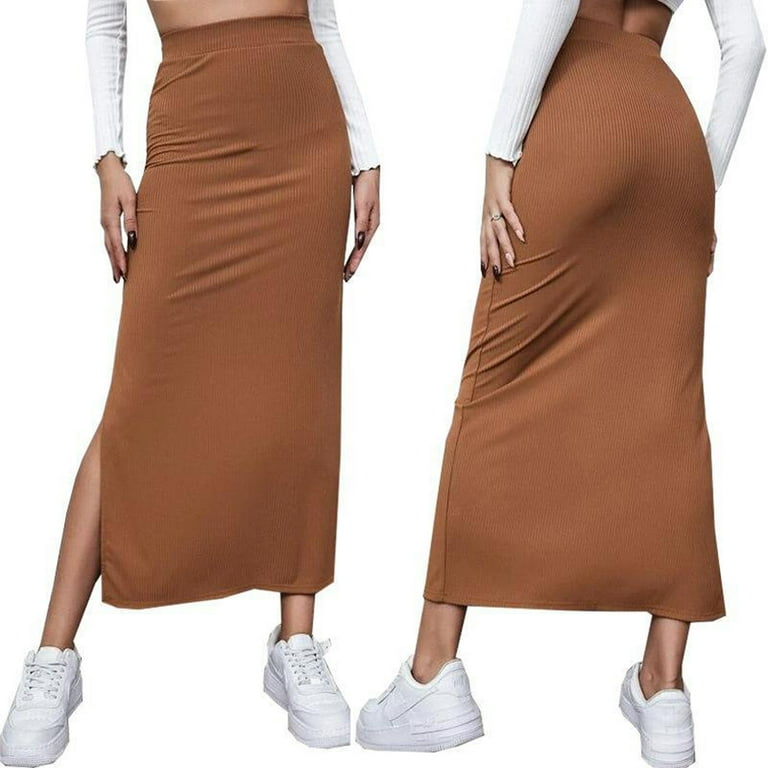long maxi brown wool skirt, winter skirt for women 1987# long maxi brown wool skirt, winter skirt for women 1987#