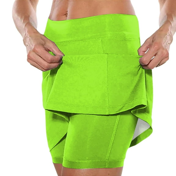 Women's Elastic Yoga Skirt Color Sports Shorts Lightweight High Waisted Tight Print Jogging 2024 High Split Skirt Skirt Hangers for Women Skater Skirt Womens Long Skirts Womens Casual A Line Mini