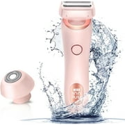 MichPong Woman Electric Razor, Lady Shaver Rechargeable, Face Leg Bikini Trimmer Wet Dry Use