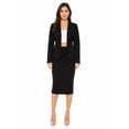 thumbnail image 1 of Women's Elegant 2-Piece Suit Set, Open Front Blazer and Pencil Skirt Workwear Outfit, 1 of 7
