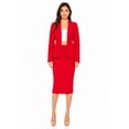 thumbnail image 1 of Women's Elegant 2-Piece Suit Set, Open Front Blazer and Pencil Skirt Workwear Outfit, 1 of 7