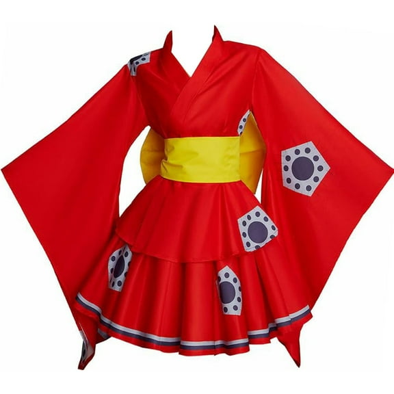 Women's Elegant Country Yukata Red Lolita Dress
