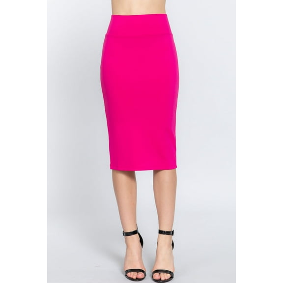Women's Elegant Everywhere Ponte Midi Skirt