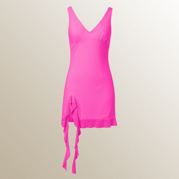 Women's Elegant Fringe Skirt Suit V Neck Dress Formal Outfit Stretch Comfortable Stylish