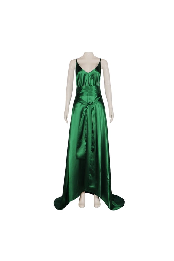 Women’s Elegant Green Long Evening Gown Vintage Inspired Formal Dress