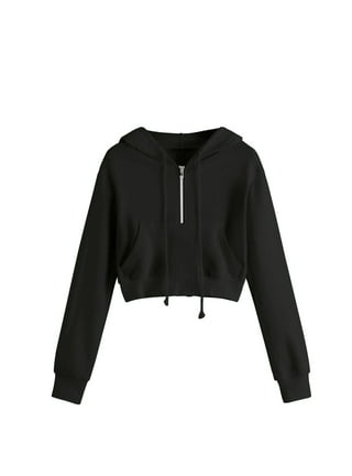 Crop top jacket with hood hotsell