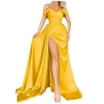 thumbnail image 1 of Women's Elegant One Shoulder Evening Gown Sexy Formal Party Dress with Chest Cushion and Side Zipper, 1 of 1