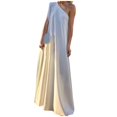 thumbnail image 1 of Women's Elegant One Shoulder Sleeveless Formal Long Dress for Banquet Party Evening Spring Summer Fashion, 1 of 2