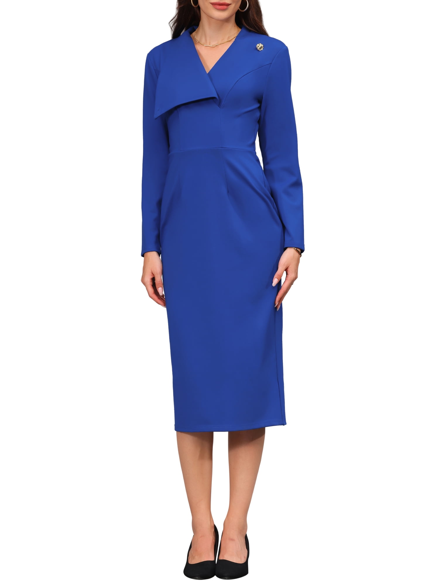formal elegant pencil dresses Amazon.com: Women's Formal Occasion Long Pencil Dress Elegant Office O-Neck Wrap Hip Slit Midi Robe Clothing Black S : Clothing, Shoes & Jewelry