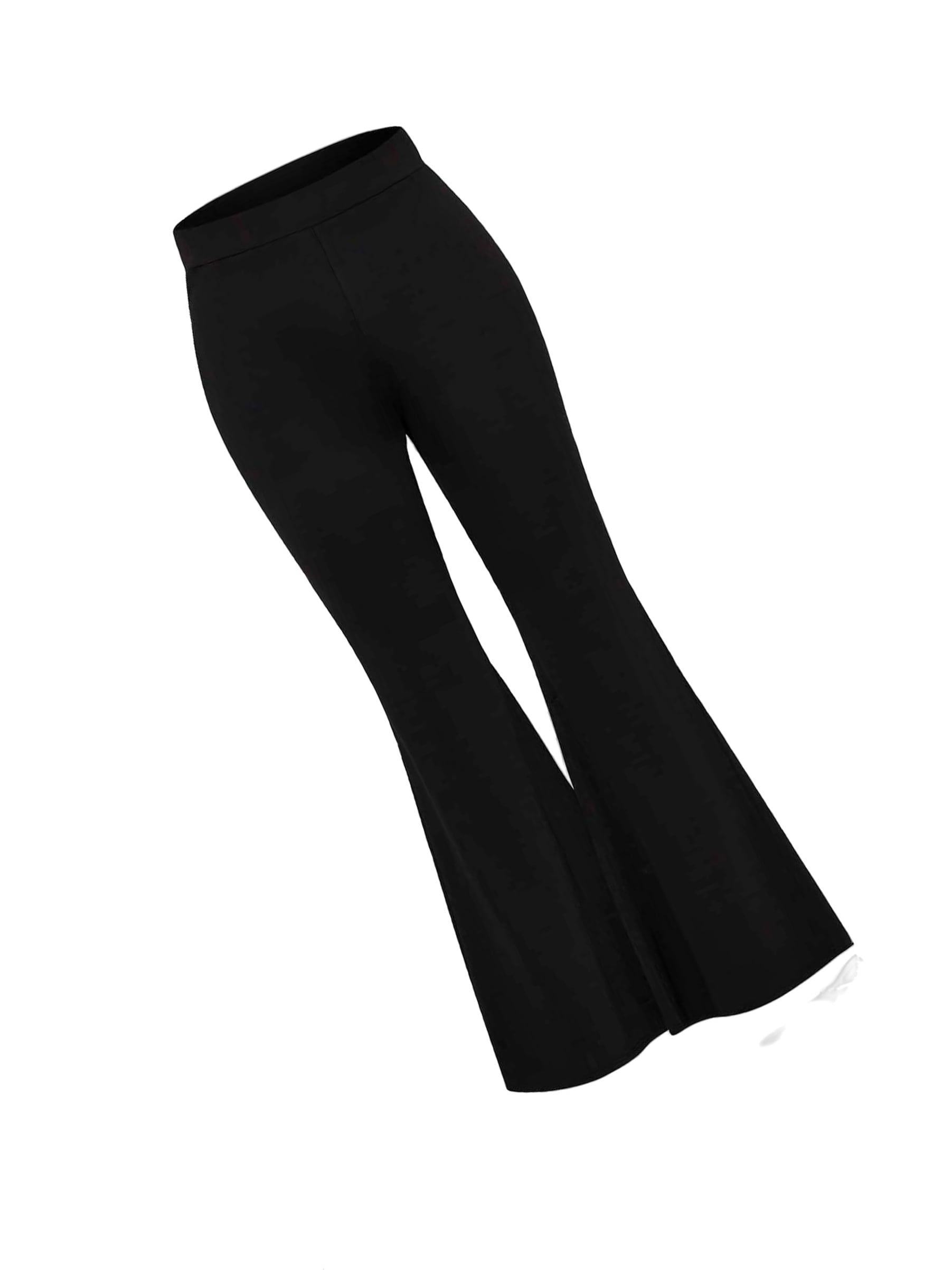 Women's Elegant Plain Flare Leg Black Plus Size Pants (Women's Plus) -  Walmart.com
