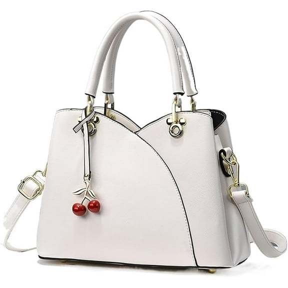 Women's Elegant Pu Leather Handbag Shoulder Bag Fashion Adjustable Tote Messenger Bag Medium Capacity Work Daily