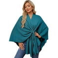 thumbnail image 1 of Women's Elegant Shawl Wraps Soft Open Front Poncho Sweater for Spring Fall Winter, 1 of 12