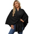 thumbnail image 1 of Women's Elegant Shawl Wraps Soft Open Front Poncho Sweater for Spring Fall Winter, 1 of 6