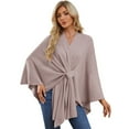 thumbnail image 1 of Women's Elegant Shawl Wraps Soft Open Front Poncho Sweater for Spring Fall Winter, 1 of 6