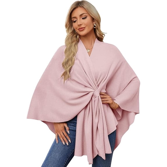 Unisex Winterponcho Toocool Dames Poncho Sjaal Wintercape - Beige, één Maat Voor Koude Dagen Warme Omslagdoek
