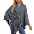 thumbnail image 1 of Women's Elegant Shawl Wraps Soft Open Front Poncho Sweater for Spring Fall Winter, 1 of 5