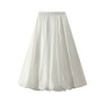 thumbnail image 1 of Women's Elegant Silk Umbrella Skirt with Pearlescent Shine Fashionable Mid-Length Flared Design for Casual and Formal Occasions, 1 of 1