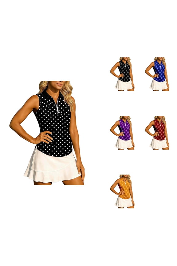 Women's Elegant Sleeveless Zip Up Knit Top with V-Neck, Front Double Zipper, Comfortable Fit for Yoga, Fitness, Workout & Everyday Casual Wear