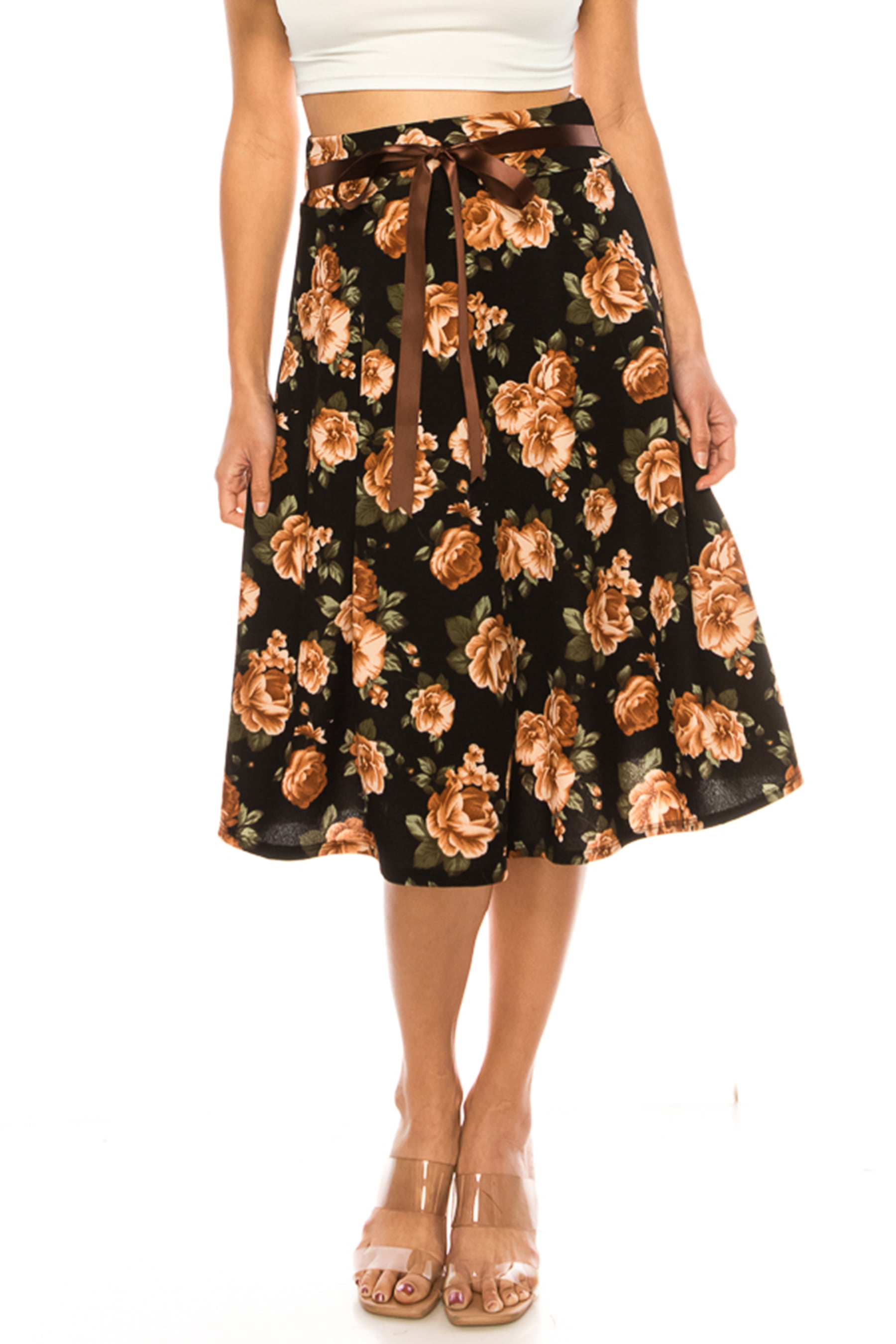 Women’s High Waist Midi Dress with Straight Skirt and Pull - On Design main image 0