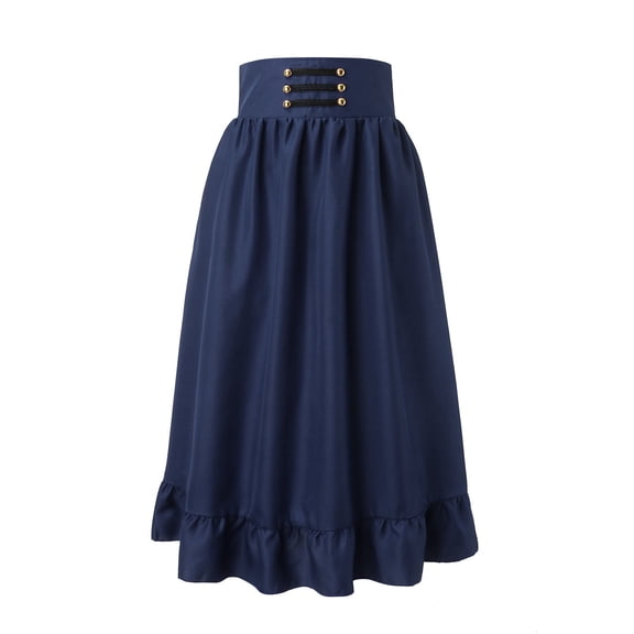 Women's Elegant Solid Color Pleated Skirt High Waist Zipper A-Line Festival Party Casual Wear Flowy Comfortable Stretch