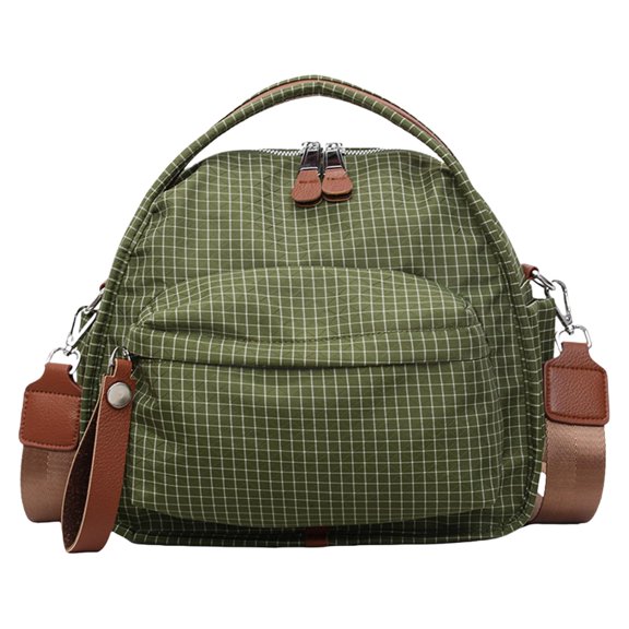 Women's Elegant Solid Color Shoulder Bag Fashionable Zipper Crossbody Bags Soft Top Handle Handbag Purse