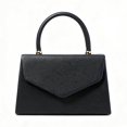 thumbnail image 1 of Women's Elegant Top Handle Handbag, Pebbled PU Leather Satchel Purse, Structured Shoulder Bag for Work, Party & Daily Use, 1 of 7