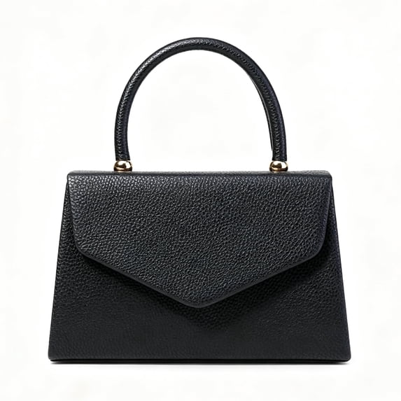Women's Elegant Top Handle Handbag, Pebbled PU Leather Satchel Purse, Structured Shoulder Bag for Work, Party & Daily Use