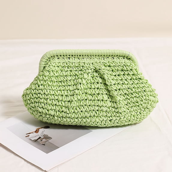 Women's Elegant Woven Shoulder Bag Fashionable Casual Handbag for Daily Use Lightweight Durable Design Accessory