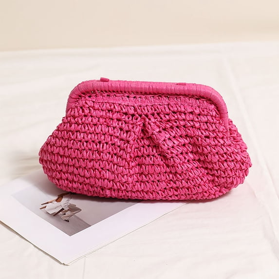 Women's Elegant Woven Shoulder Bag Fashionable Casual Handbag for Daily Use Lightweight Durable Design Accessory