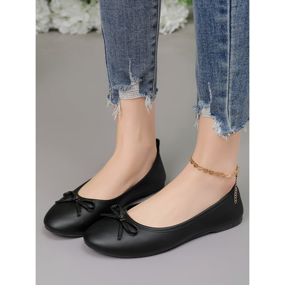 Women's ElegantRound Toe Ballet Flats With BowDetail Summer Shoes SpringShoes Spring Break Easter