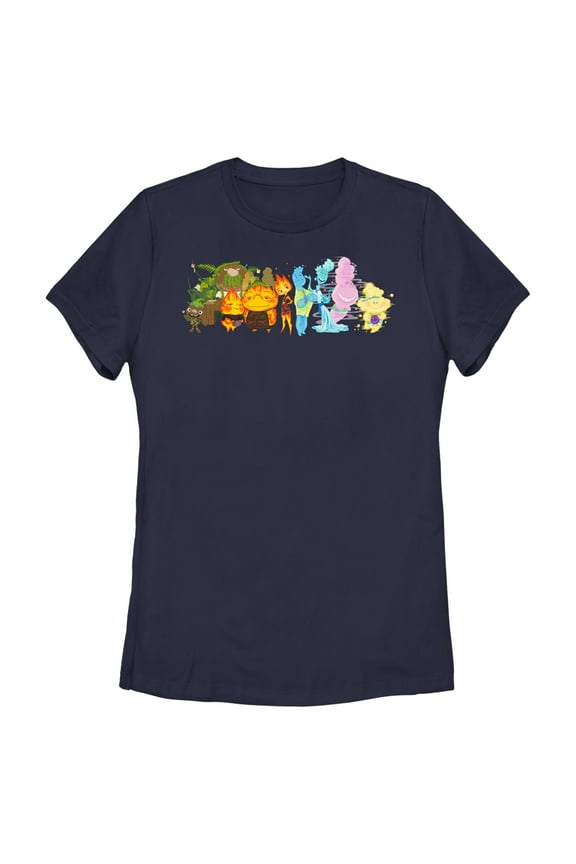 Women's Elemental Group Portrait Graphic Tee Navy Blue Small