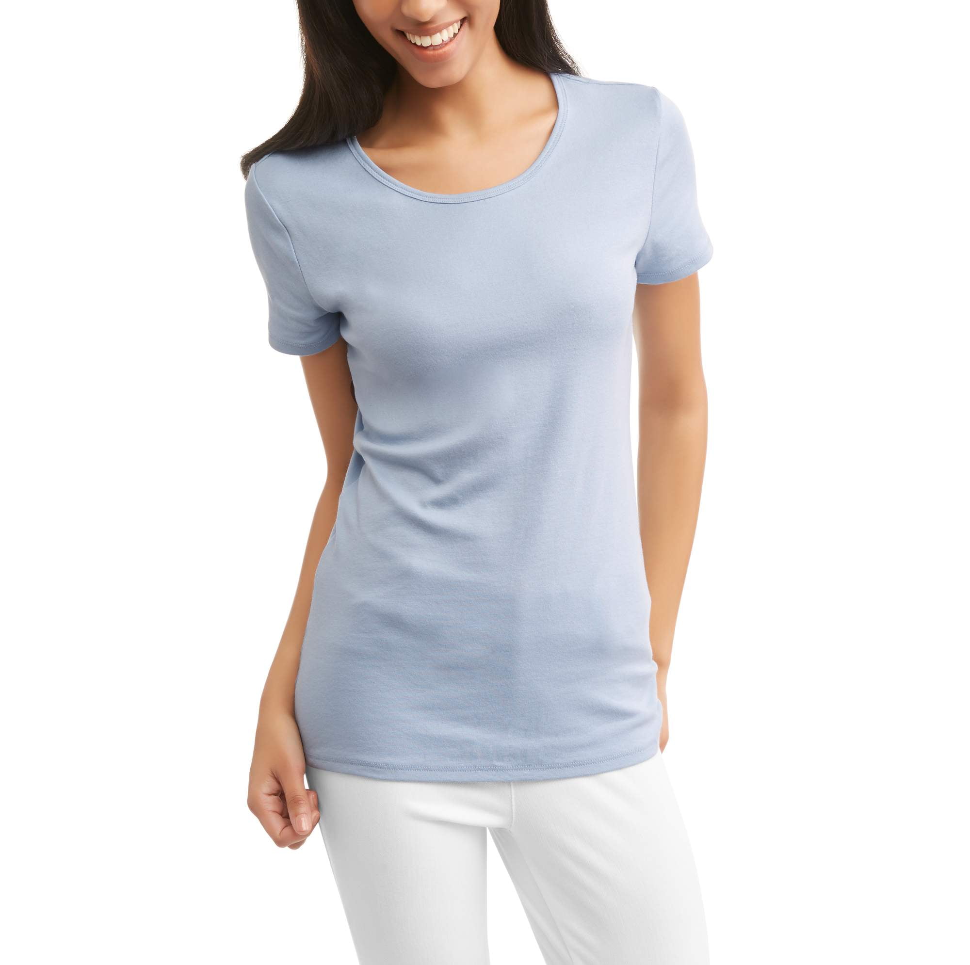 Women's Elevated Short Sleeve Crewneck T-Shirt - Walmart.com
