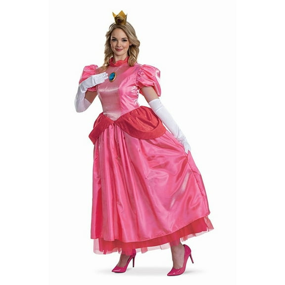Women's Elevated Super Mario Bros™ Princess Peach Costume - Xl 14-16 - Halloween