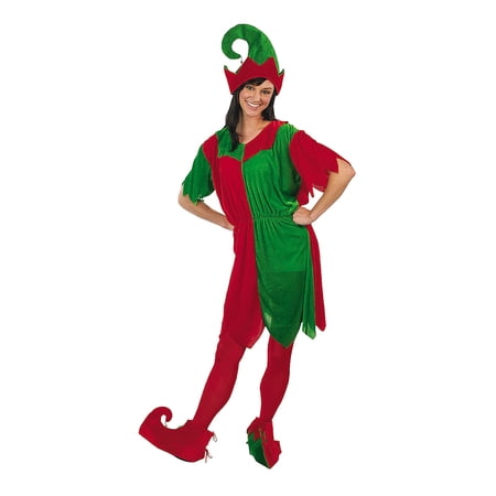 Women's Elf Costume - Standard, Apparel Accessories, Christmas, 4 Pieces