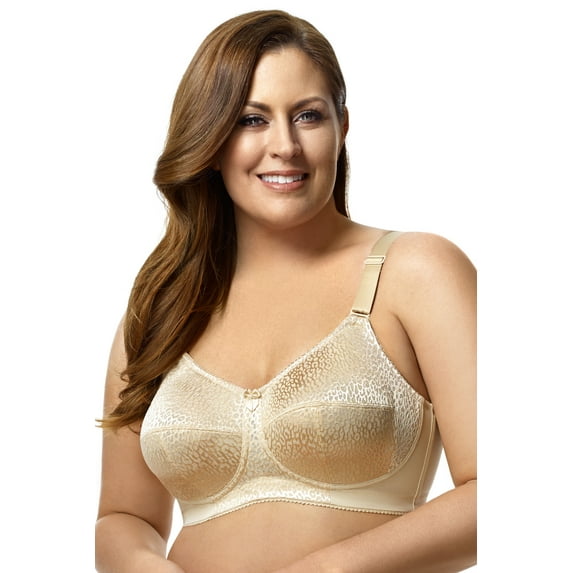 Women's Elila 1203 Leopard Lace Softcup Bra (Nude 50K)