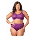 thumbnail image 1 of Elila Women's Plus Size Make It Lace Softcup, Full Coverage Wire-Free, Style 1303 Aubgerine, 1 of 3