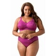 thumbnail image 1 of Elila Women's Plus Size Make It Lace Softcup, Full Coverage Wire-Free, Style 1303 Fuchsia, 1 of 5