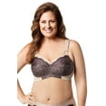 thumbnail image 1 of Women's Elila 1505 Full Coverage Wireless Soft Cup Bra (Black Lace/Nude 38H), 1 of 7